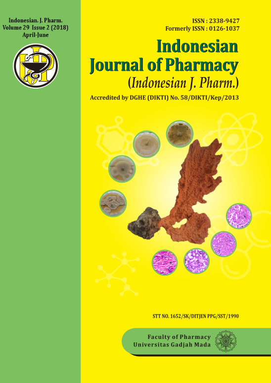 Indonesian Journal of Pharmacy Volume 29, Issue 2 (2018) April-June