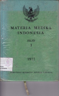 Materia Medika Indonesia Jilid I