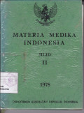 Materia Medika Indonesia Jilid II