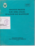 Penuntun Praktek Ilmu Kimia Analisa Kualitatif Dan Kuantitatif